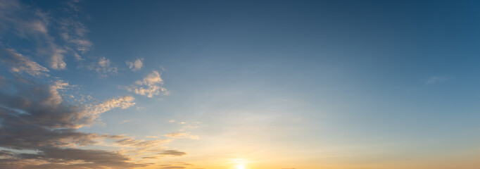 Beautiful clouds and sunset sky background