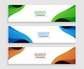 Fototapeta premium web banners business headers template set