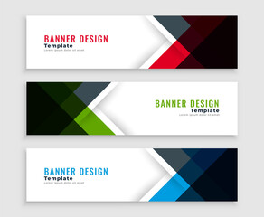 Naklejka premium geometric web business banners template design