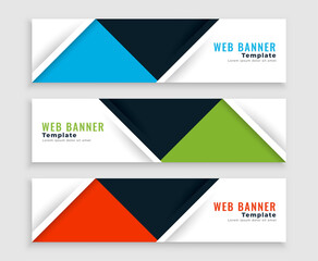 Fototapeta premium modern web flat style business banners template