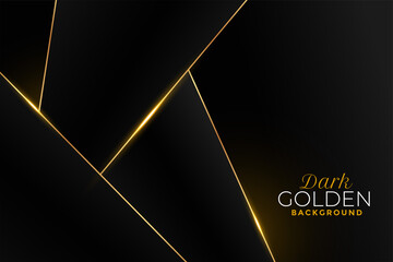 black and golden background in geometric style