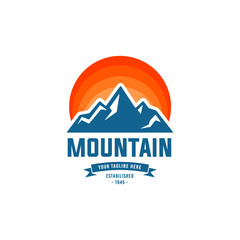 Mountain Logo. Outdoor logo design template 