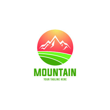 Mountain Logo. Outdoor logo design template 