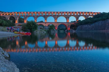 Foto op Plexiglas Pont du Gard The Pont du Gard is a Roman aqueduct in the south of France
