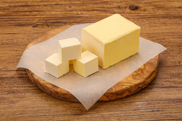 Dairy natural yellow butter piece
