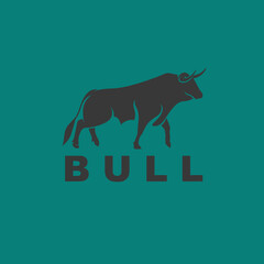 Mighty Bull Logo Design Vector