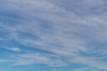 Thin clouds on blue sky.