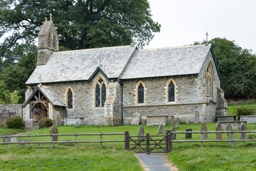 Fototapeta na wymiar Church of St Edward, Hopton, Castle Shropshire, UK