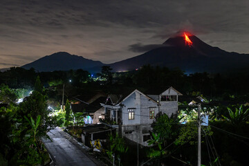 Mount Merapi is the most active volcano in Central Java and Yogyakarta, Indonesia. Merapi lenticular clouds, cloud rings and lava droplets Mount Merapi is the most active volcano in Central Java and Y