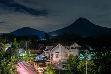Mount Merapi is the most active volcano in Central Java and Yogyakarta, Indonesia. Merapi lenticular clouds, cloud rings and lava droplets Mount Merapi is the most active volcano in Central Java and Y