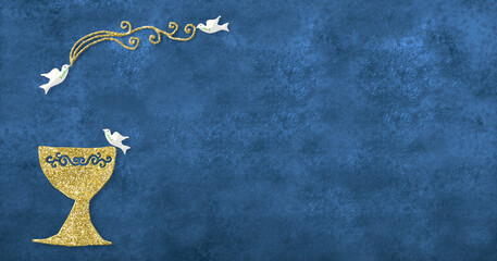 Christening, background for card invitations.