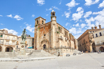 Plaza Mayor de Trujillo, Pizarro, iglesia de San Mart&iacute;n, C&aacute;ceres