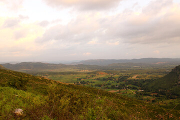 landscape, mountain, sky, nature, mountains, blue, clouds, forest, view, hill, autumn, green, panorama, summer, tree, cloud, grass, trees, sunrise, hills, scenic, travel, sun, valley