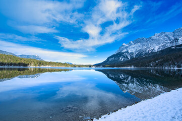 Der Eibsee an der Zugspitze 