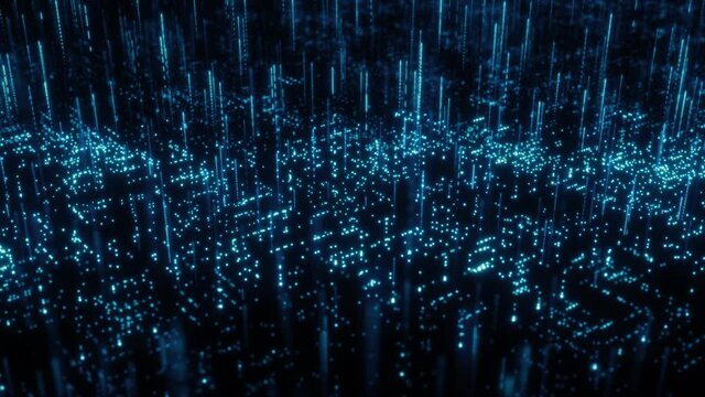 digital won. quantum technology digital computing concept