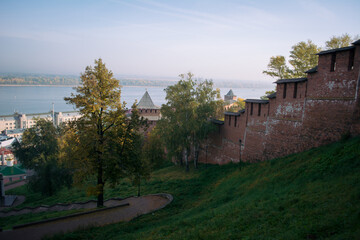 View on volga river from nizhny novgorod fortress