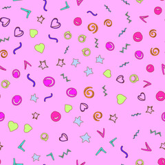 hearts vector seamless pattern. Design template for holiday and wedding card and valentines day, wallpaper, background. Love pattern. Love background. cartoon style