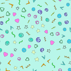 hearts vector seamless pattern. Design template for holiday and wedding card and valentines day, wallpaper, background. Love pattern. Love background. cartoon style