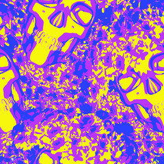 Terrible frightening seamless pattern with skull in cartoon style.Vector