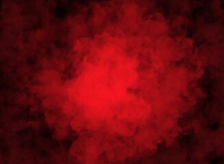 Clouds of smoke or red gas, chemicals that rise in clusters.  Abstract background illustration, use as a background.