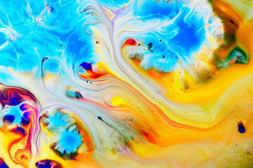 Mixture of acrylic paints. Abstract  ink painting background,  Inkscape concept