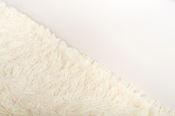soft blanket made of white, faux fur