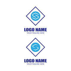 Business corporate S letter logo design vector