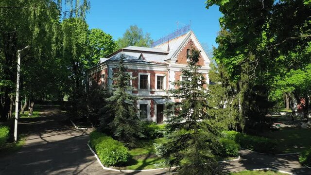 Manor-park Complex Gatowski-Poklevsky-Kozell Estate On Bank Of River Dobosna. Krasny Bereg Red Beach. Zhlobin district. RED BEACH VILLAGE. The city Krasnyj bereg. 
