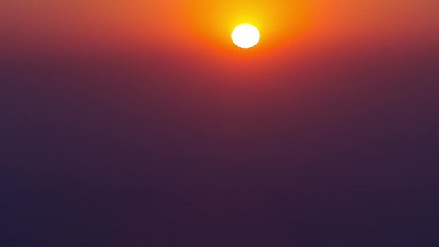 Sunset with rocks timelapse. Jebel Hafeet is a mountain located primarily in the environs of Al Ain and offers an impressive view over the city. Close up view from top