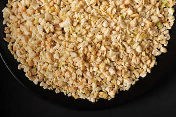 dried apple slices close up