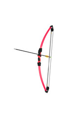 A modern bow for sports, hunting and entertainment. Classic weapons of the ancients with a modern twist. longbow isolate on white back
