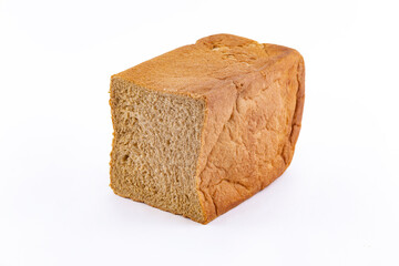 Multi grain bread isolated on white brackground