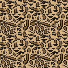 Bengal cat seamless pattern of spots in vector 