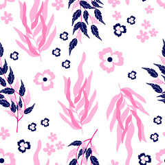Pink Navy Seamless Pattern