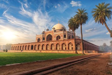 Humayun's Tomb in India, a famous UNESCO object in New Delhi