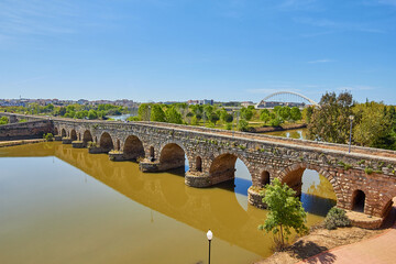 Puente Romano bridge in Merida, Spain