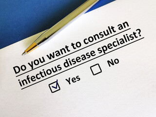 Questionnaire about specialist