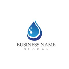 Water drop Logo Template vector