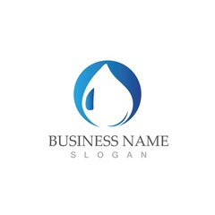 Water drop Logo Template vector