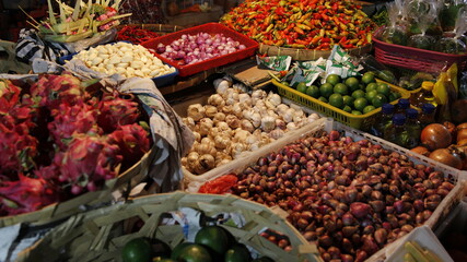 vegetables at the market