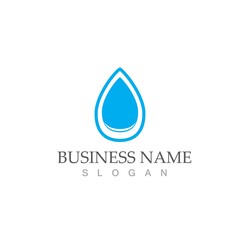 Water drop Logo Template vector