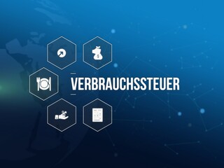 Fototapeta premium Verbrauchssteuer