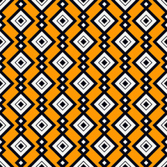 Ethnic, tribal seamless surface pattern. Repeated diamonds and rhombuses motif. Folk background. Folkloric wallpaper. Geometric ornament. Geo digital paper, textile print. Vector art