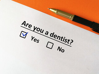 Questionnaire about specialist