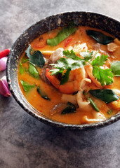 Tom Yum Kung, a popular Thai dish