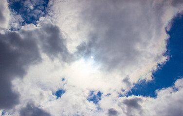 Blue sky with clouds