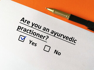 Questionnaire about specialist