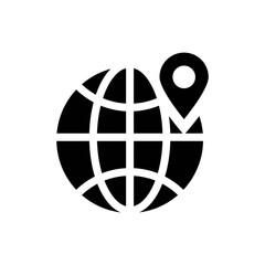Obraz premium Global location icon