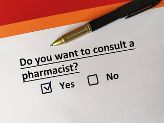 Questionnaire about specialist