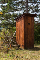 Wooden toilet
